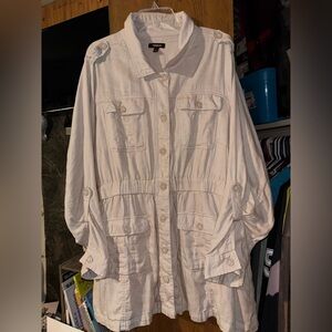 Torrid Double Gauze Utility Anorak Jacket Woman’s Size 4 Equivalent To 4XL
